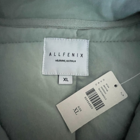 Anthropologie All Fenix Benita Cotton Quilted Full Zip Jacket in Sage, XL - Picture 7 of 12